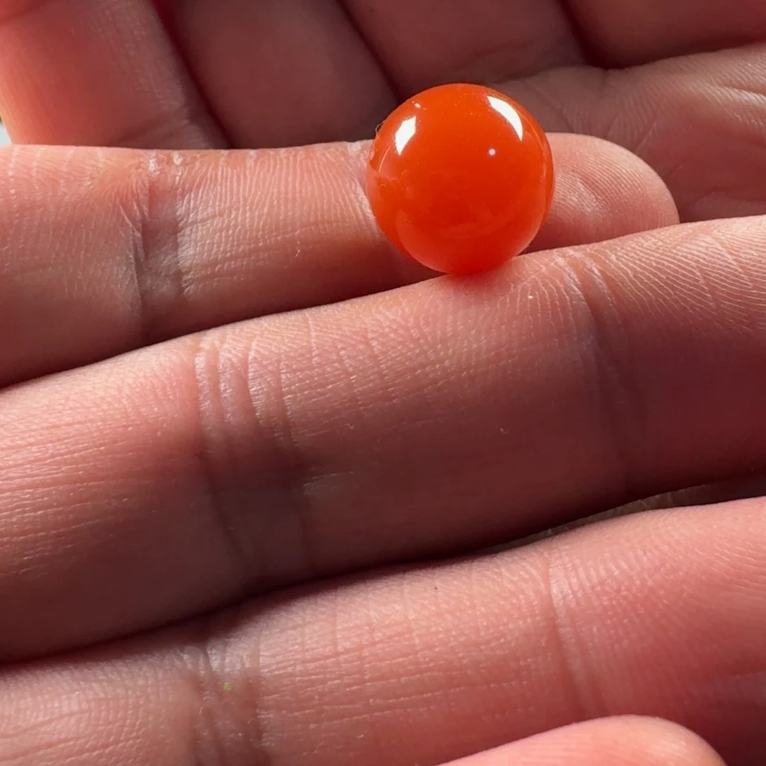 南红玛瑙未镶嵌圆珠12.9