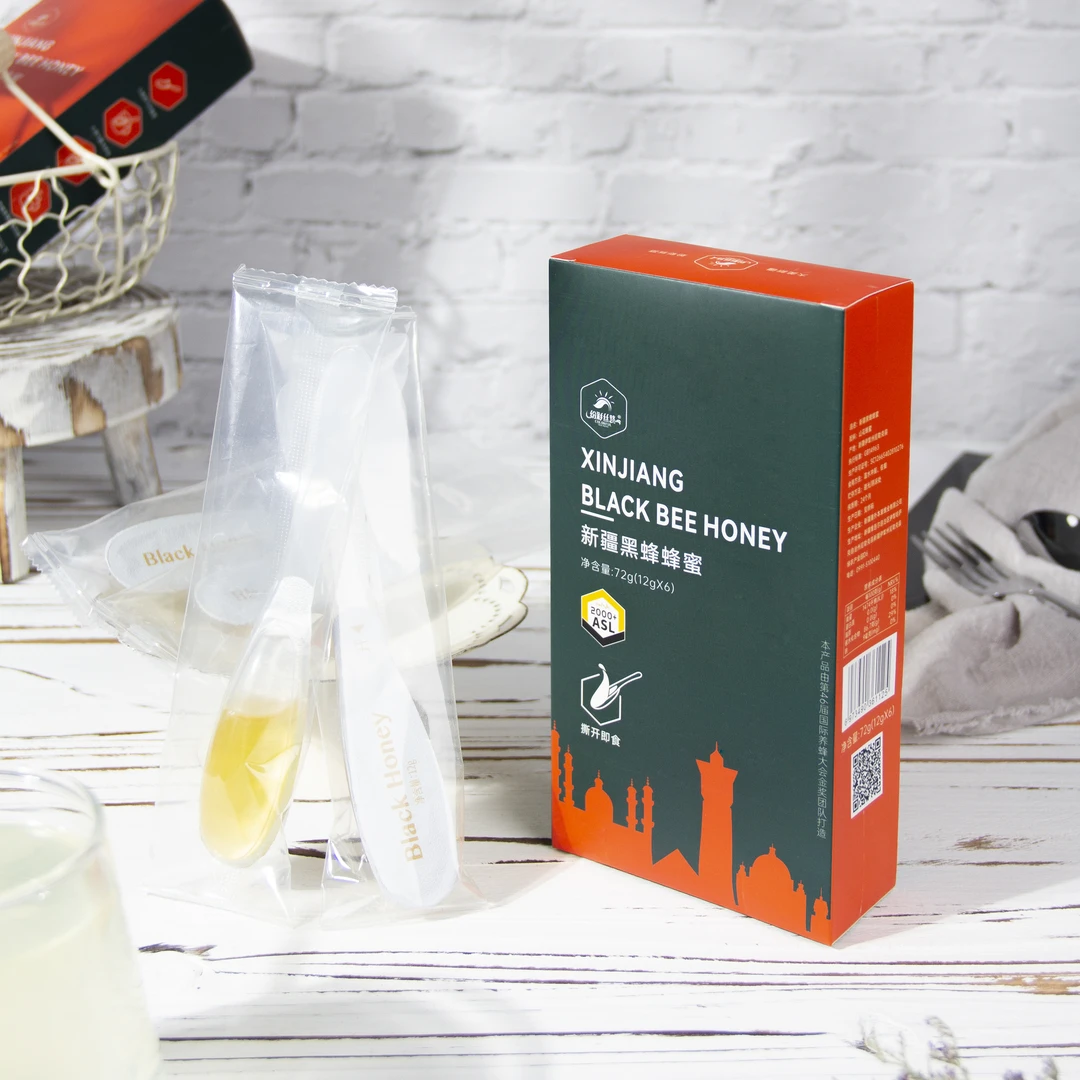 纷彩丝路-新疆黑蜂蜂蜜72g勺蜜（便携款~随时随地.轻滋养）