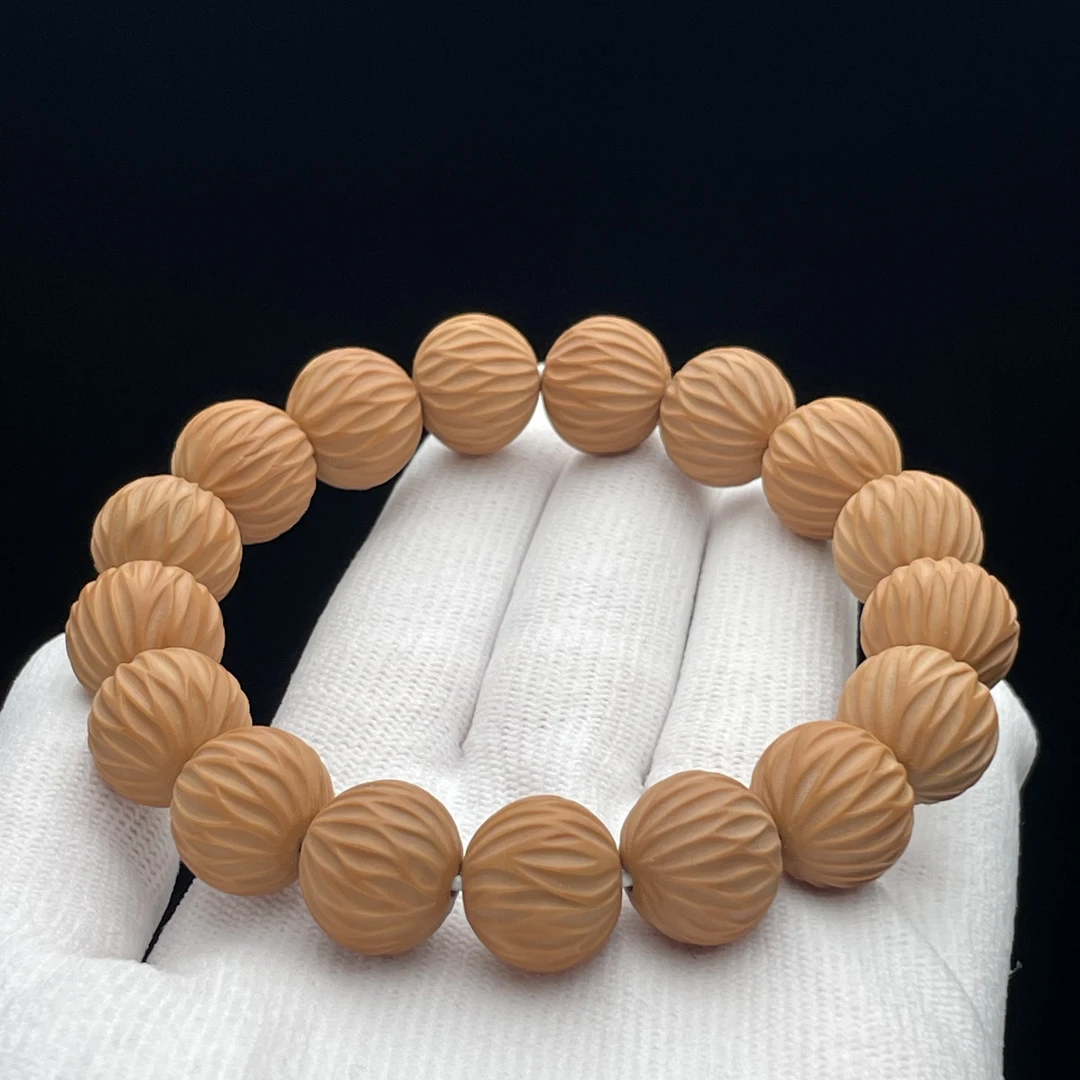 轻舟家·龙炎天河无相·全品猴头手串文玩