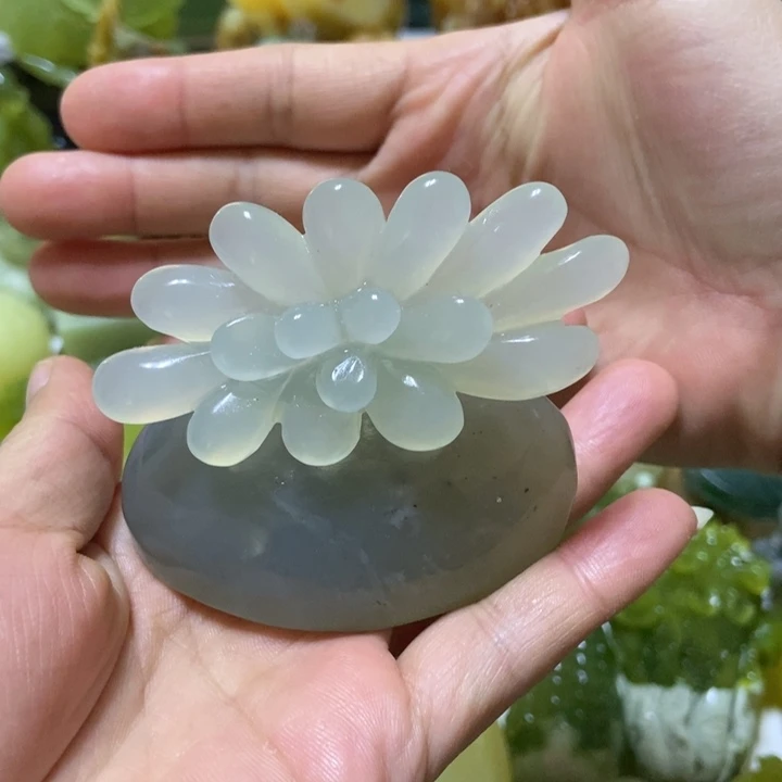 【闪购商品】未镶嵌蛇纹石玉把件