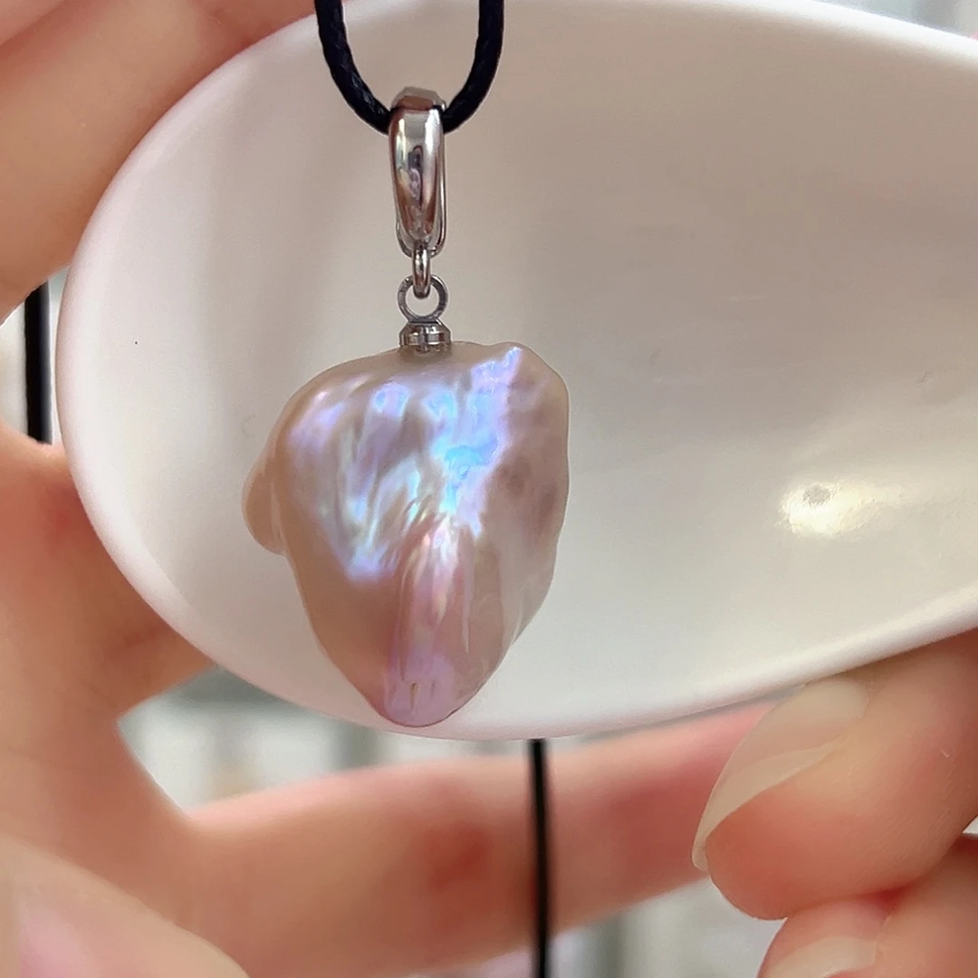 颈饰淡水珍珠银S925镶嵌