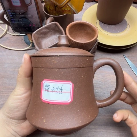 紫砂茶壶糖*甜半手工盖杯