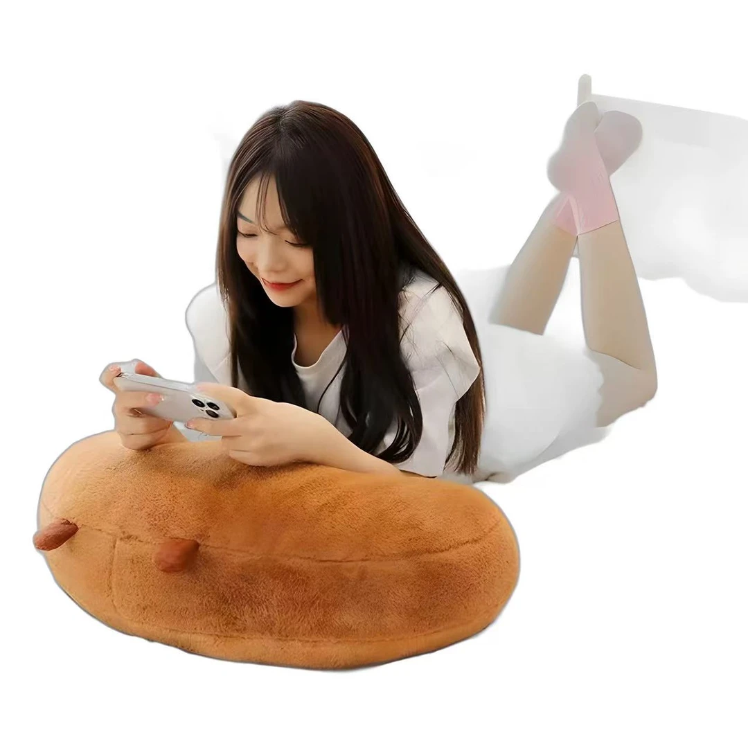 可爱卡通圆球抱枕一个毛绒玩具抱枕超软腰靠靠背靠垫