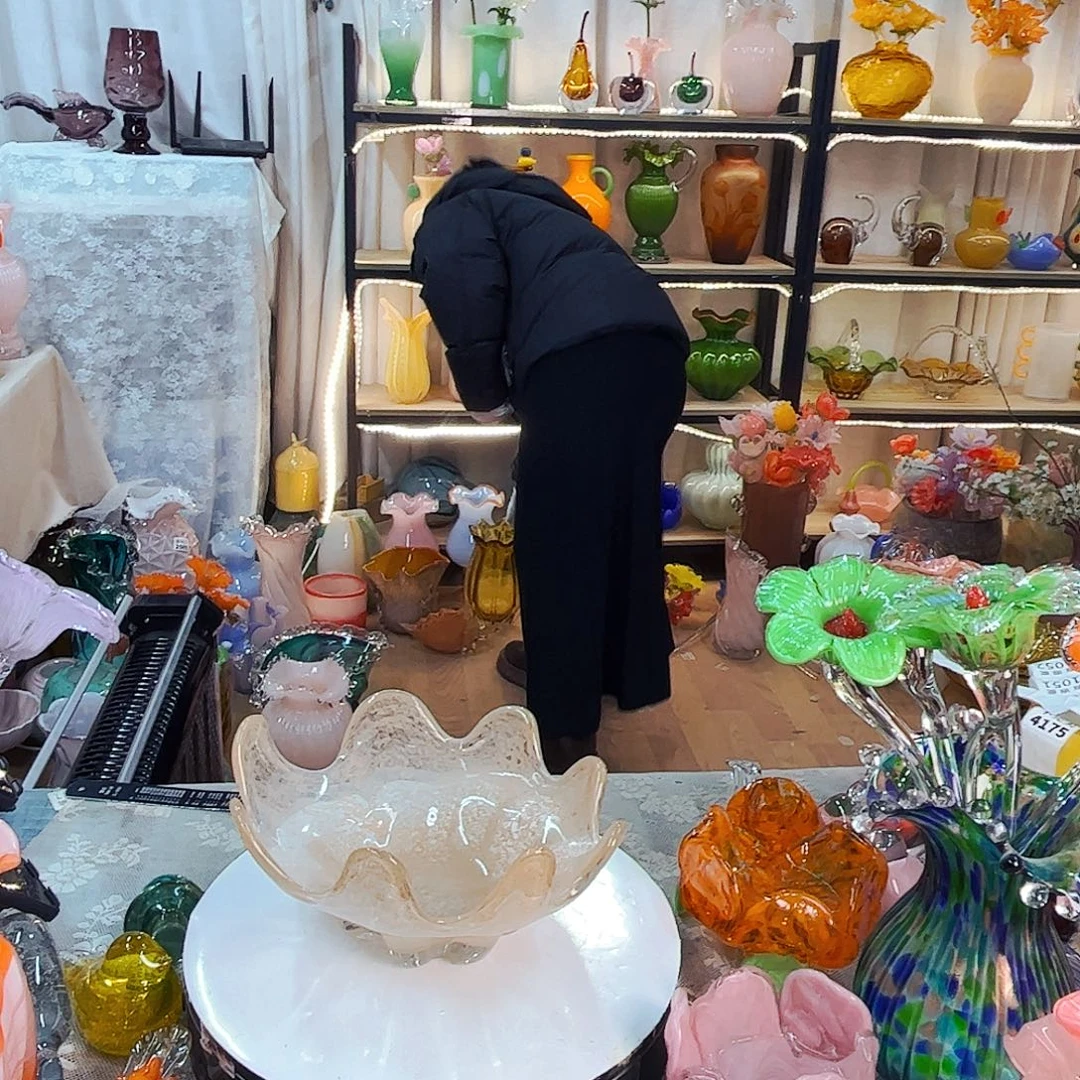 果盘家悦美居琉璃摆件不完美