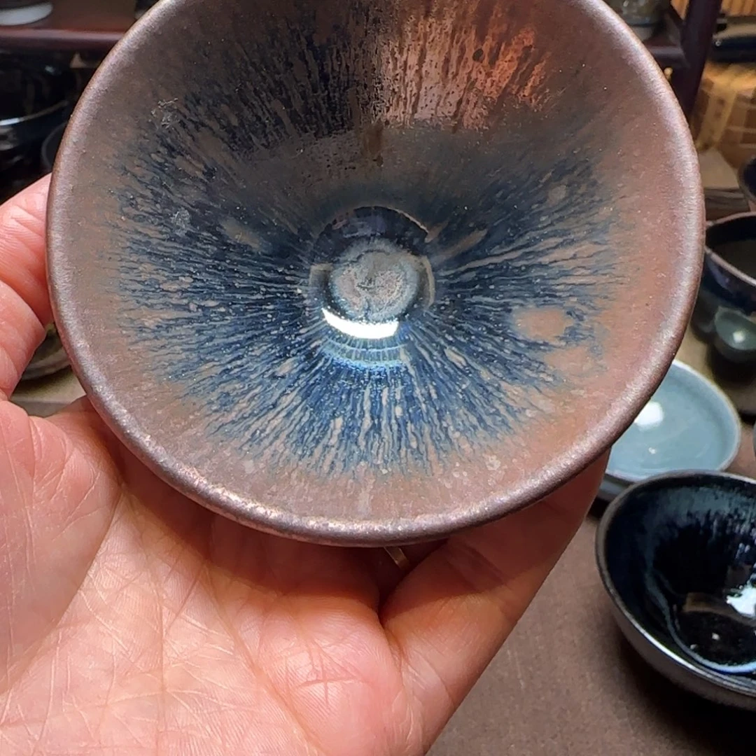 茶盏13柴烧斗笠银毫