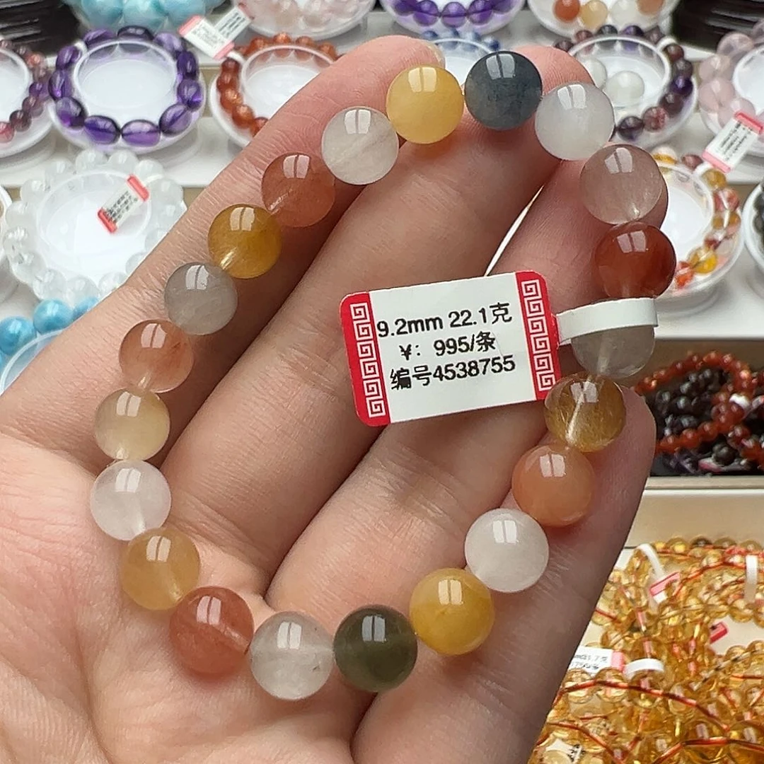 未镶嵌手链发晶天然彩兔毛