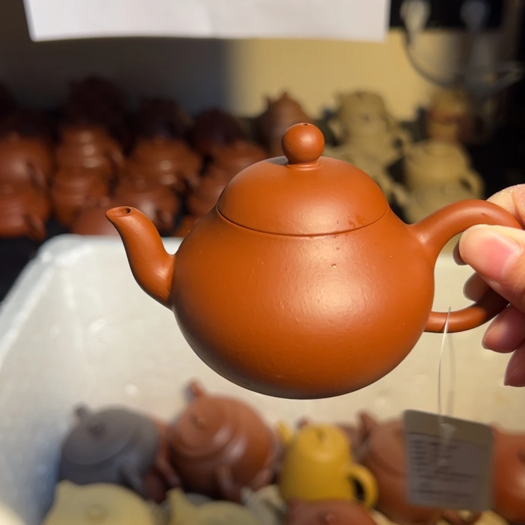 紫砂茶壶宜兴紫砂壶朱泥