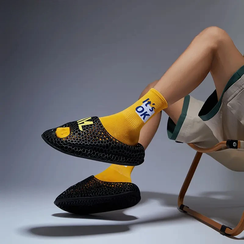 3D打印鞋子透气凉鞋次元风未来科技一体化轻户外懒人运动拖鞋