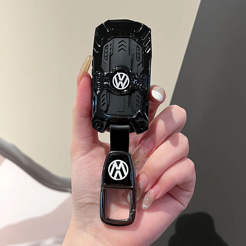 大众桑塔纳钥匙套朗行途观老款高尔夫6尚酷polo帕萨特蔚领车壳扣