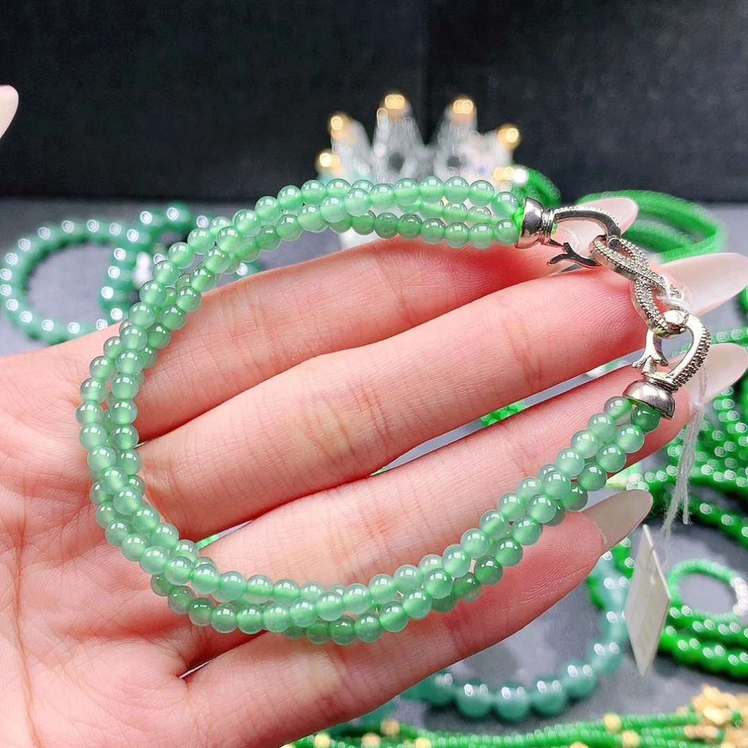 翡翠未镶嵌手串手链