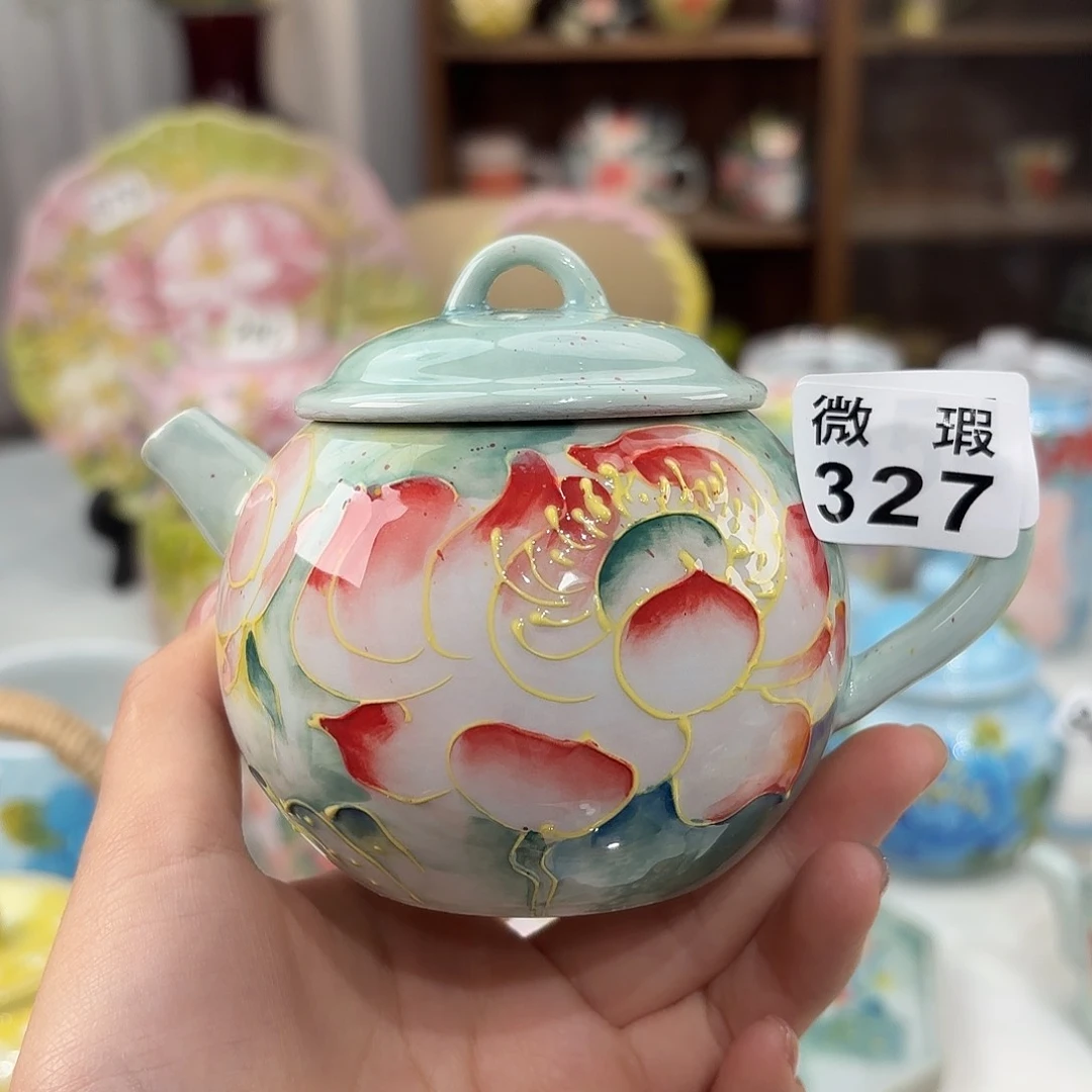 景德镇手绘高温釉下彩陶瓷茶具