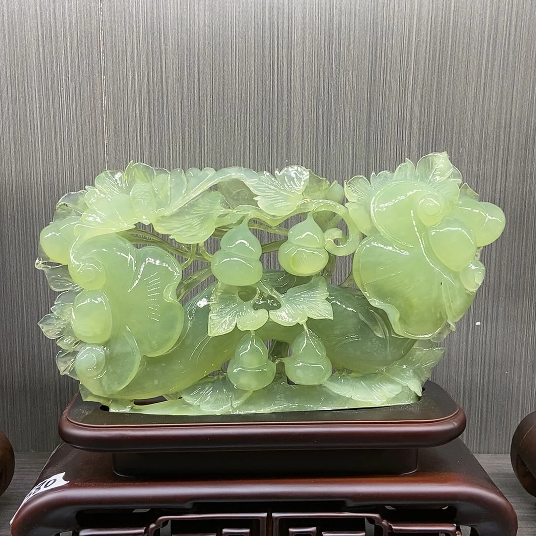 【闪购商品】蛇纹石玉（覆膜）未镶嵌珠宝奇石