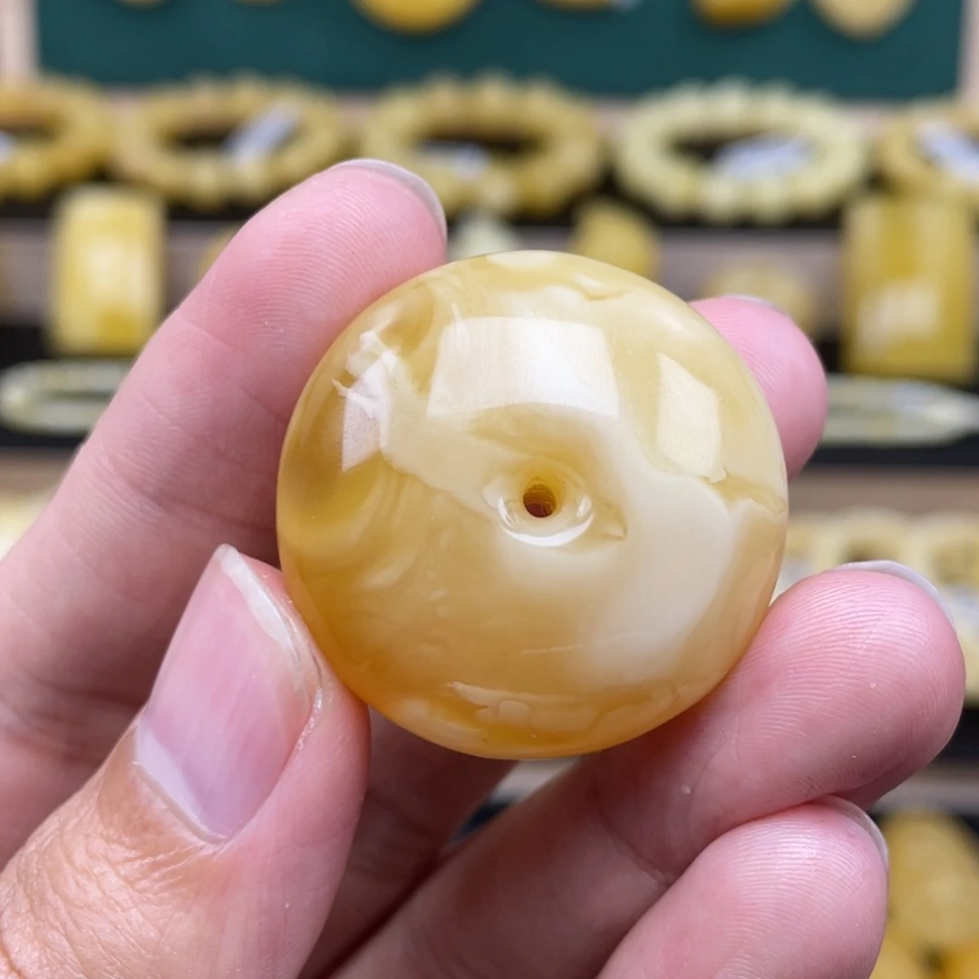 琥珀裸石未镶嵌琥珀蜜蜡