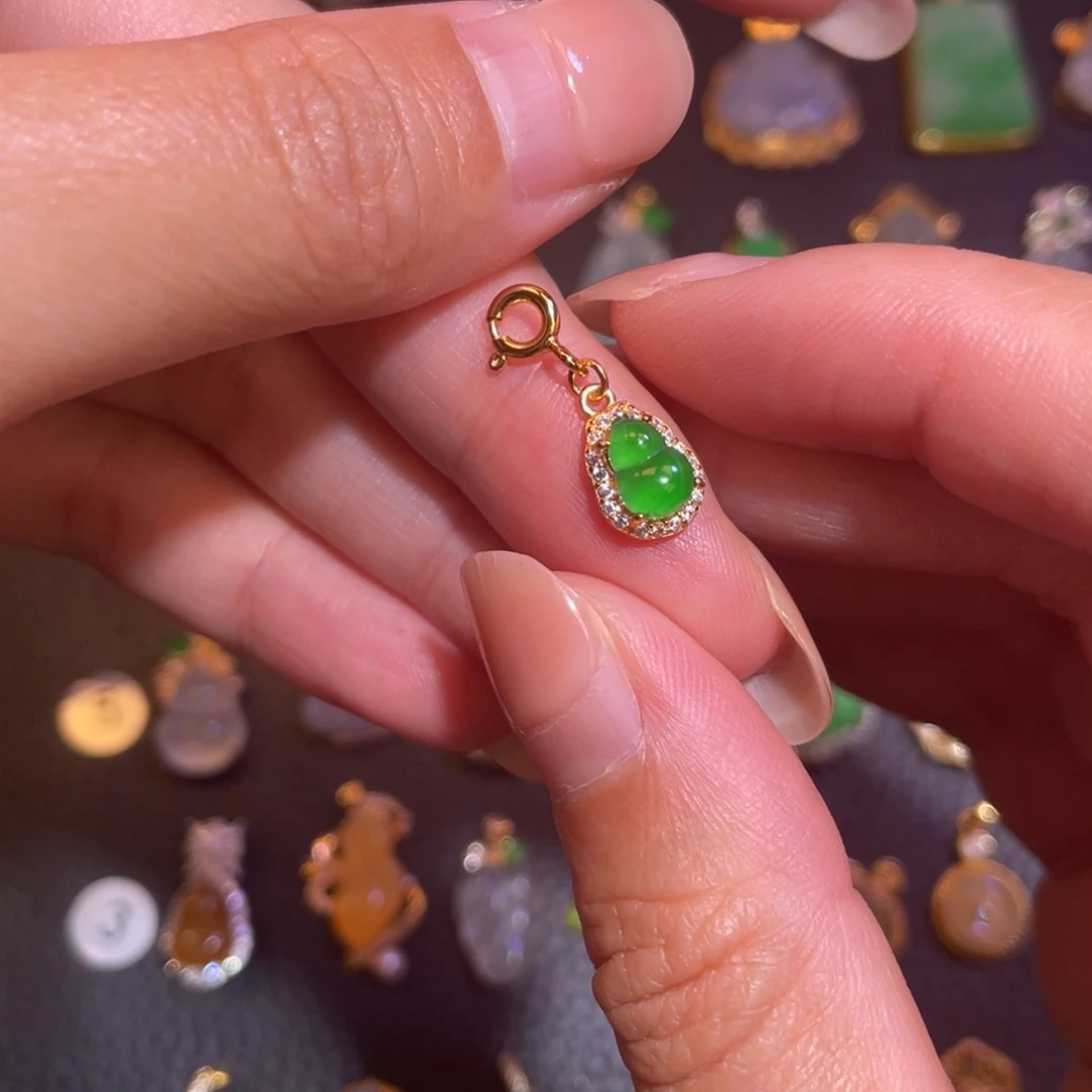 翡翠银S925镶嵌颈饰