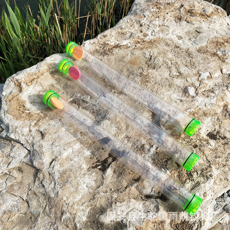 装漂管试漂筒透明浮漂管装漂筒送堵头 渔具配件渔具漂管