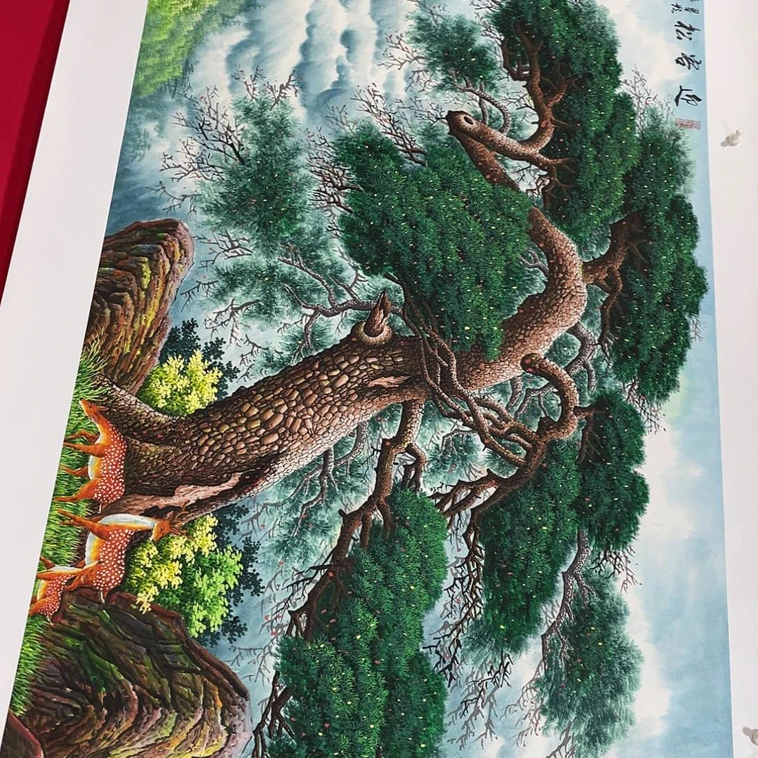 国画今天上午国画作品展示
