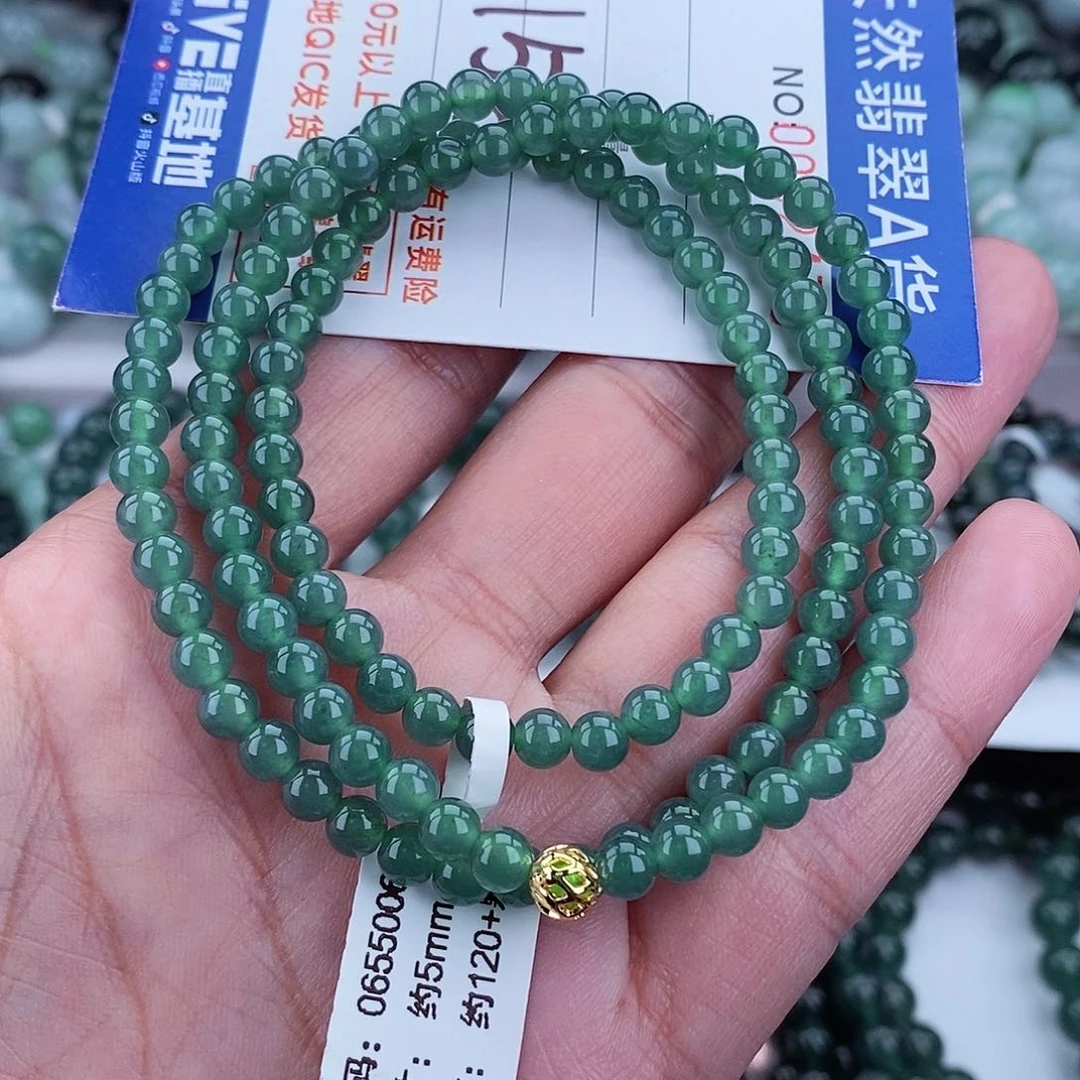 翡翠毛衣链未镶嵌