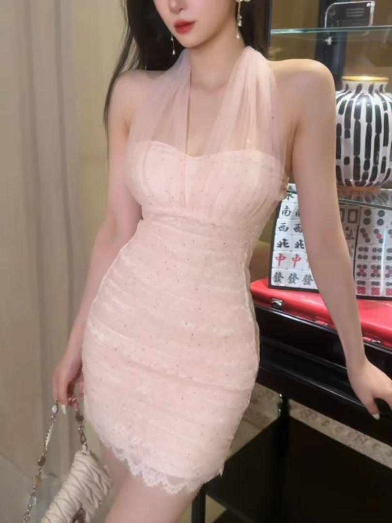 静宝儿【粉铃兰】气质显瘦百搭连衣裙