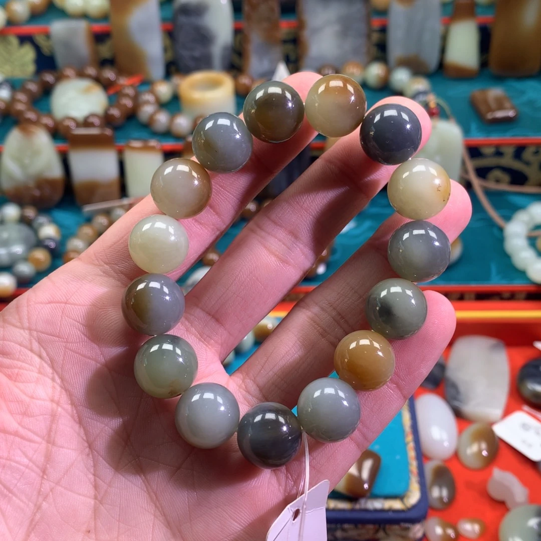 神***）和田玉未镶嵌手链