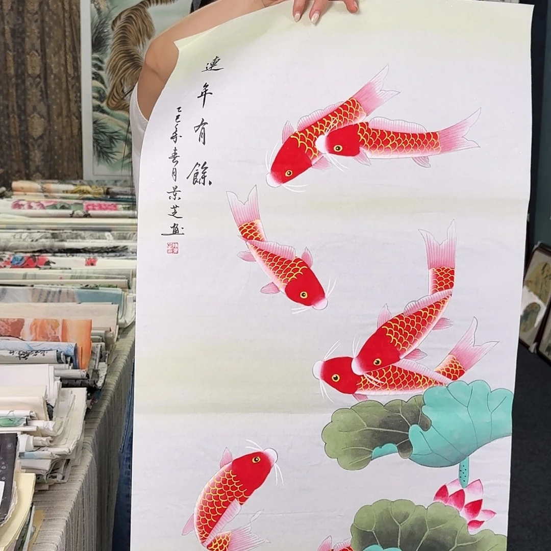 纯手绘年画好作品