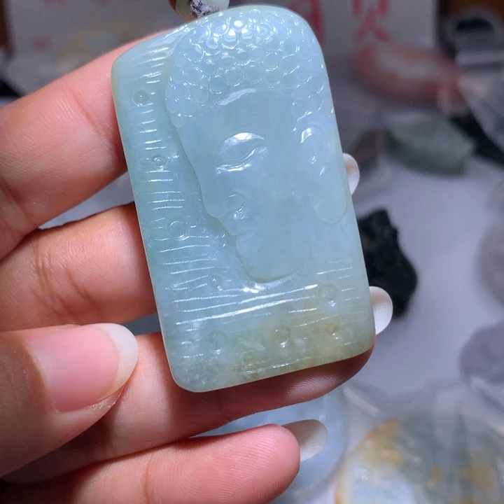翡翠未镶嵌颈饰保真天然A货翡翠