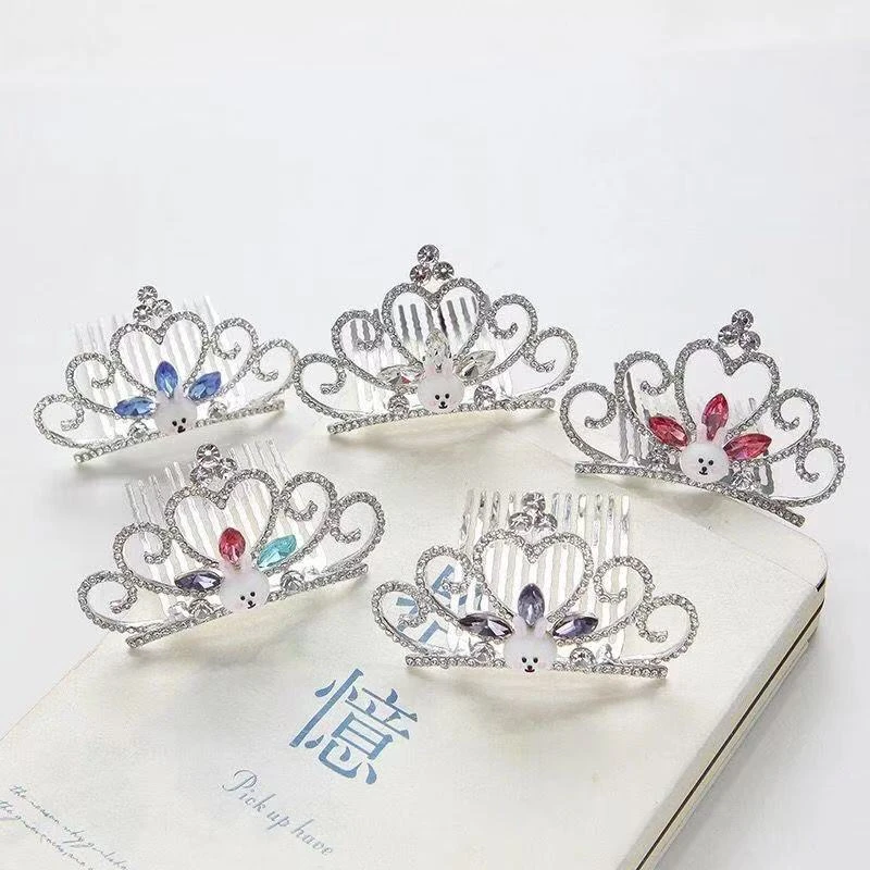 【米果妈】新款可爱皇冠高端发卡(不挑款式颜色一组5个)Z1348