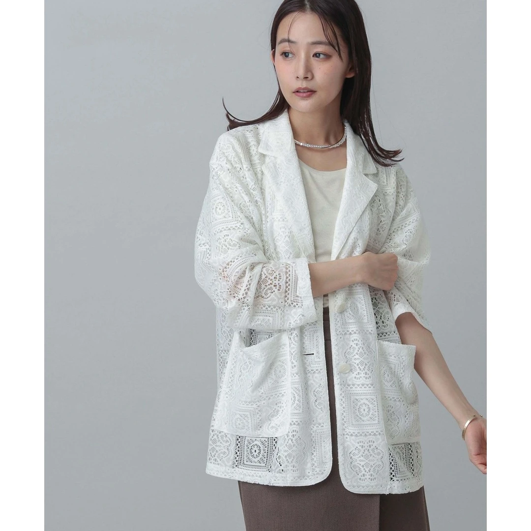 【胖虎家】G 夏季新款 千金清冷感贵系通勤小众镂空时尚蕾丝衬衫