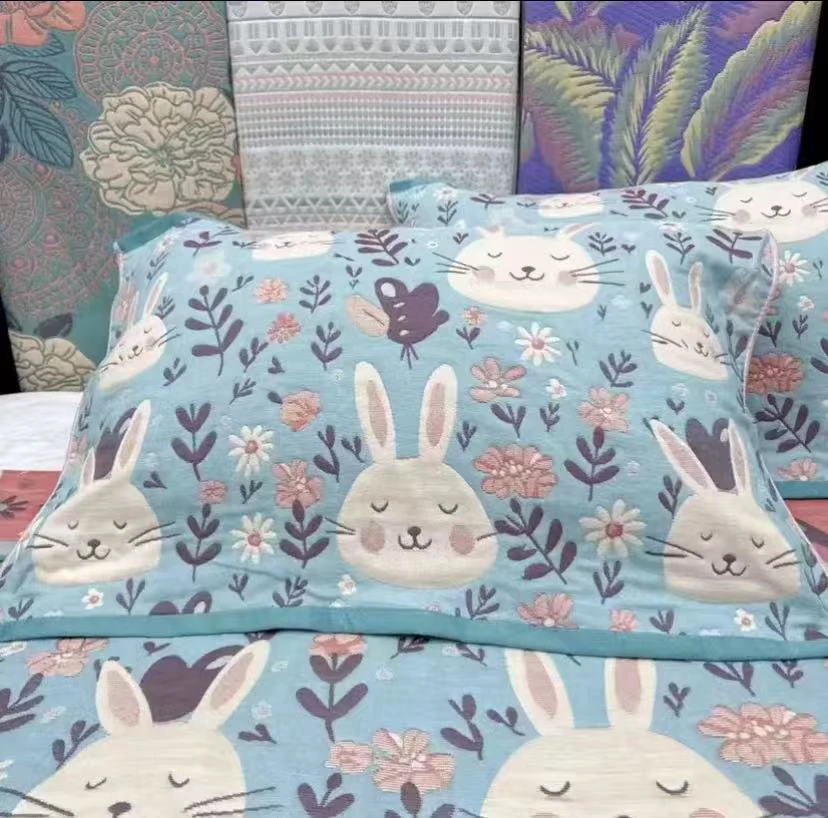 【福利】成人学生高档三层纱布枕巾一对装加厚耐脏柔软透气吸汗枕巾