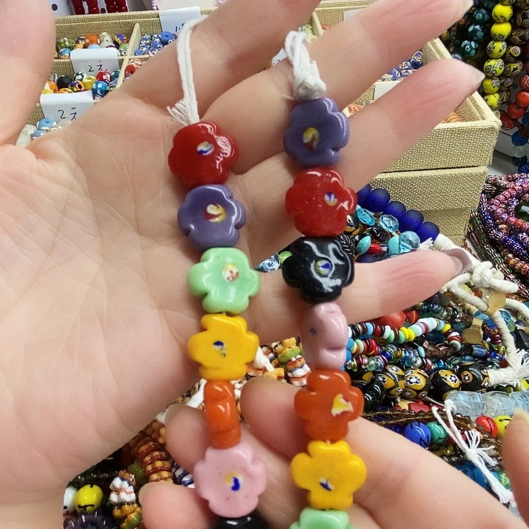 颈饰琉璃西亚花牌135