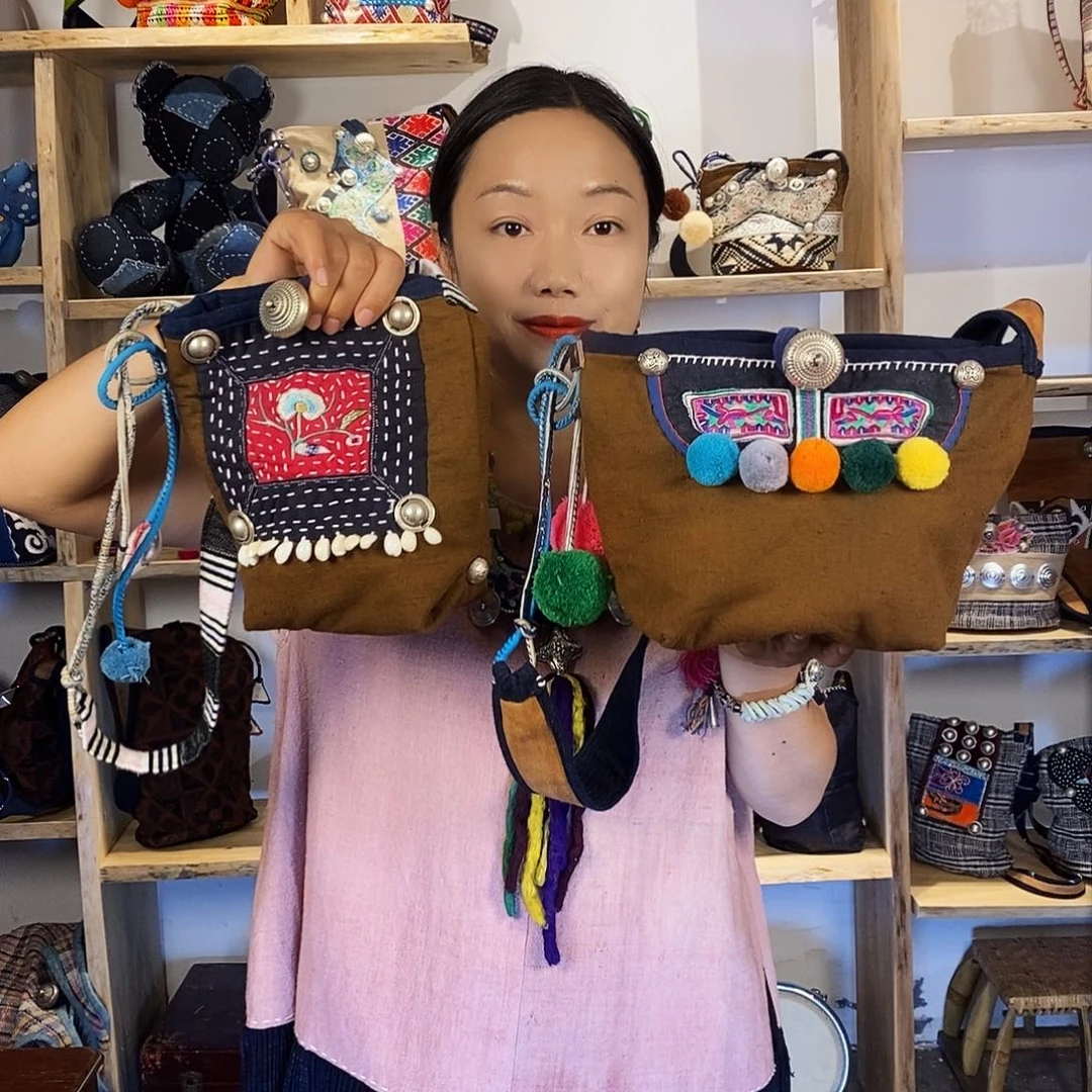 织绣手工制作工艺包包