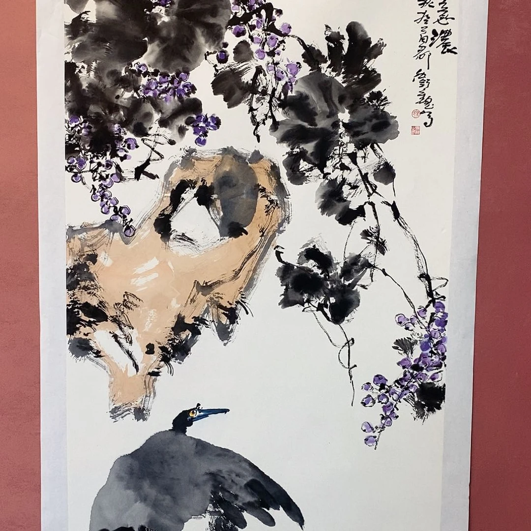 仲***国画马卫魏老师作品