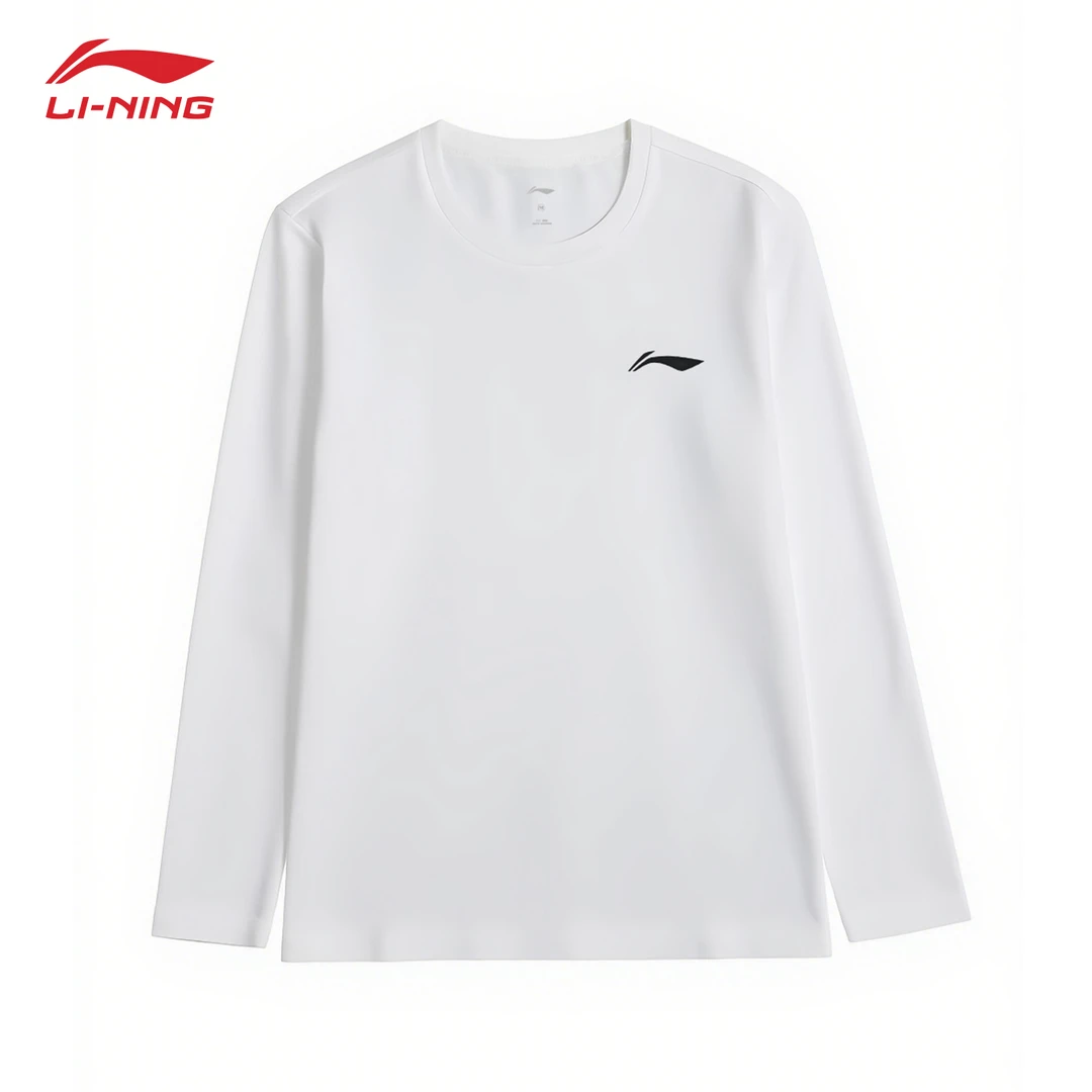 李宁卫衣男款2025春秋训练运动薄款长袖T恤百搭舒适宽松打底衫