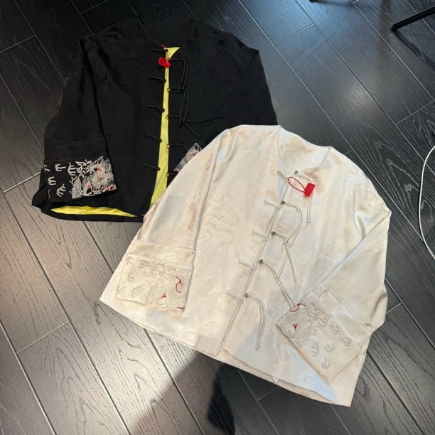 6069#《丹姐推荐》新中式重工刺绣花外套