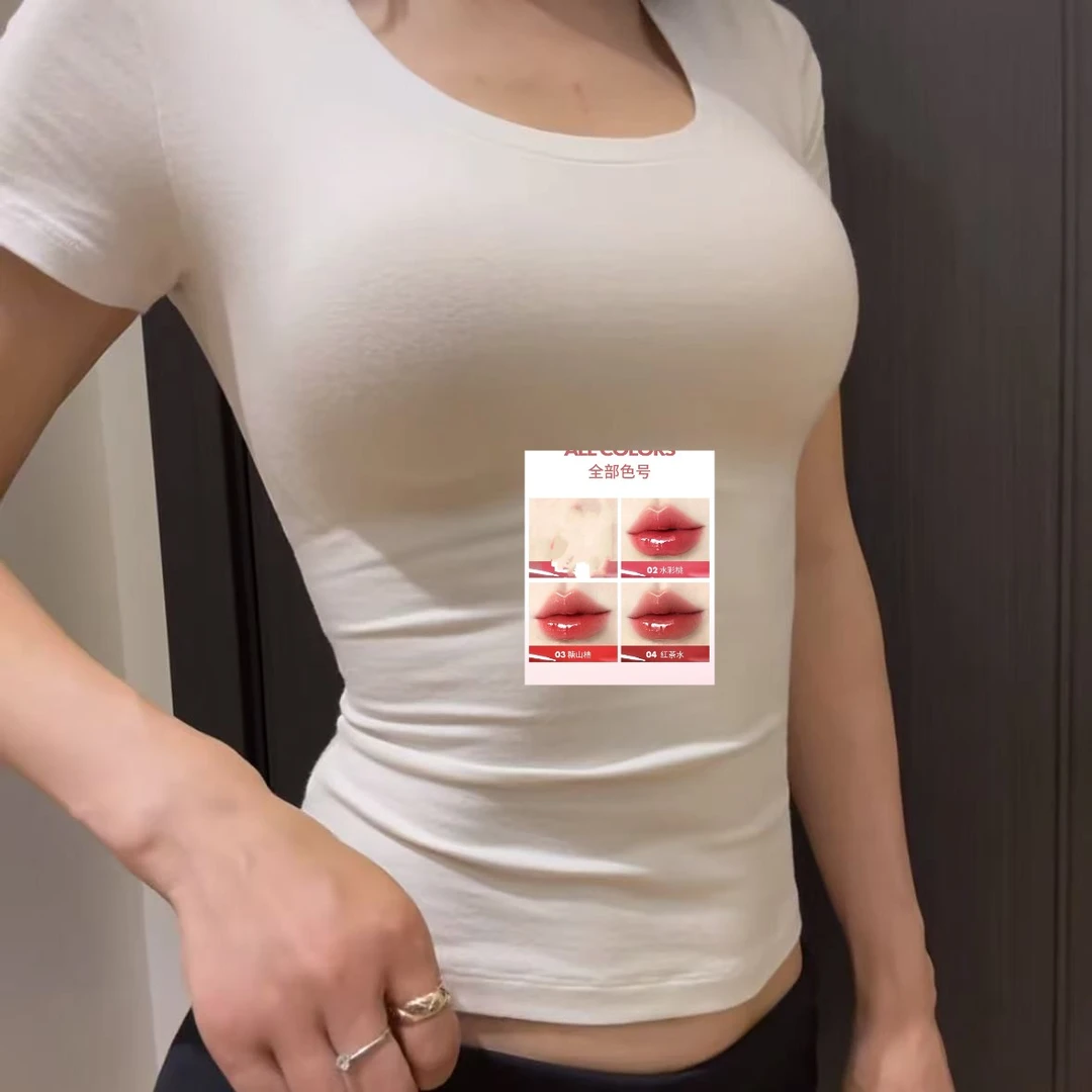 H044【双头唇】时尚气质T恤