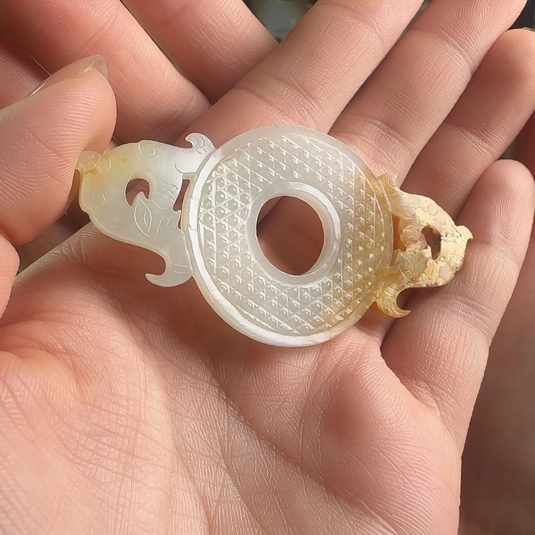 和田玉未镶嵌挂件