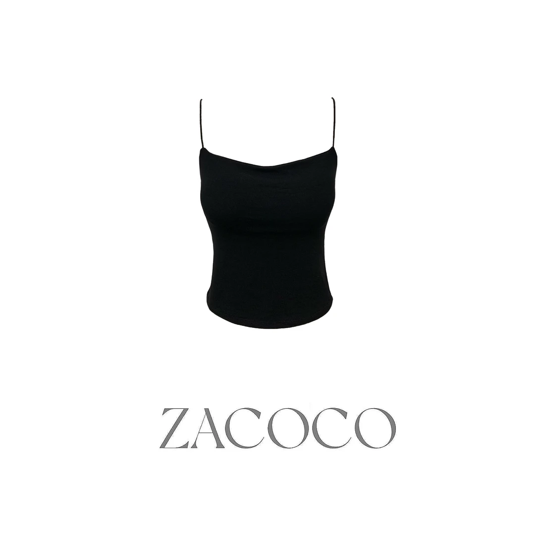【ZACOCO】性感千金休闲蕾丝美背舒适外穿背心吊带3386