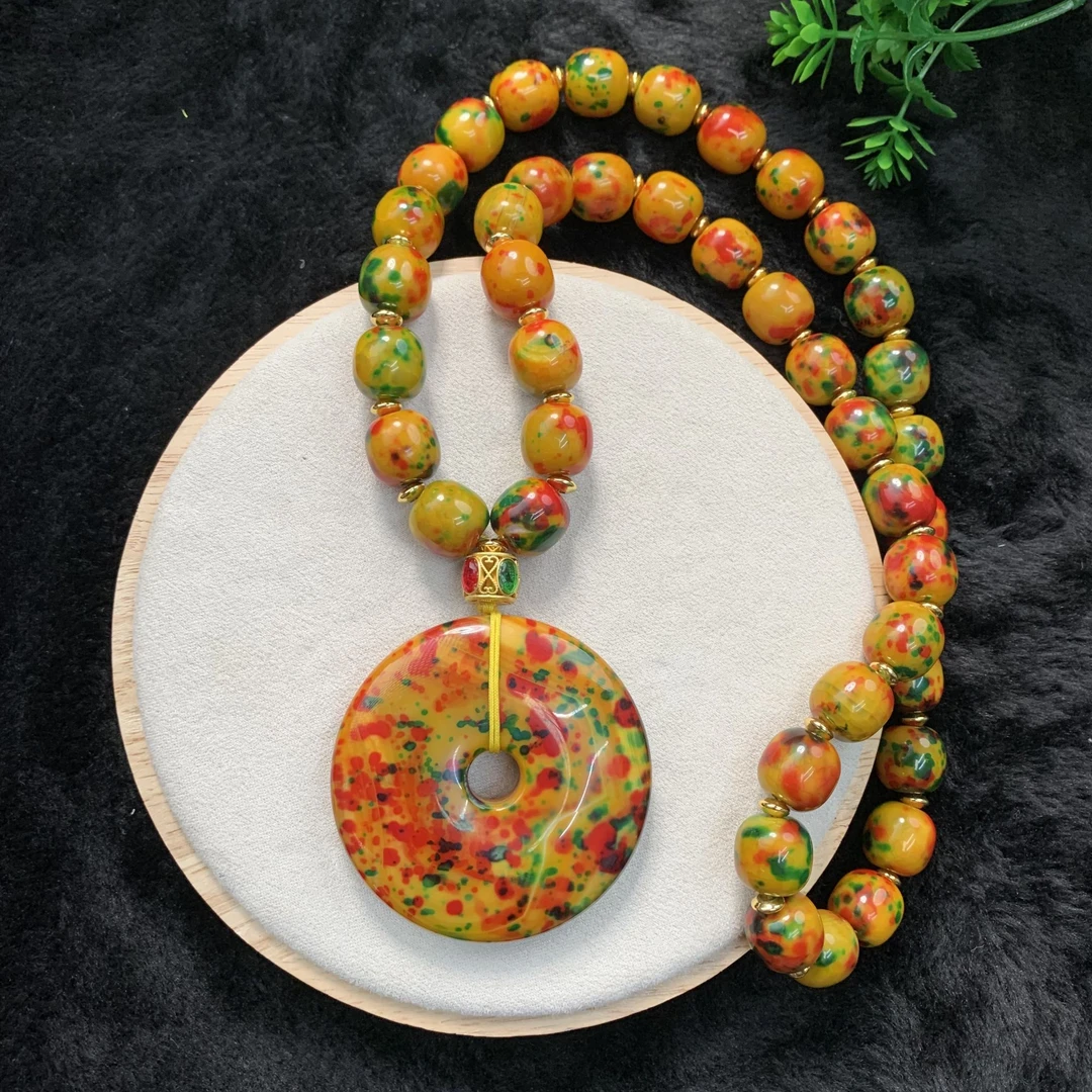 【福小满】TC14009福小满灵芝老形珠DIY平安扣(多样性发其一)