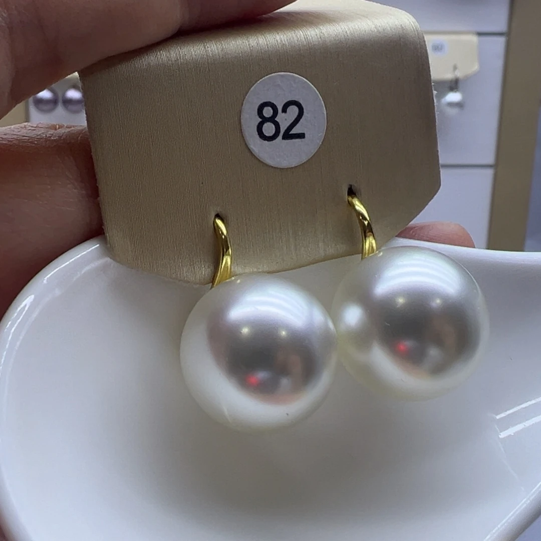 淡水珍珠耳饰银S925镶嵌