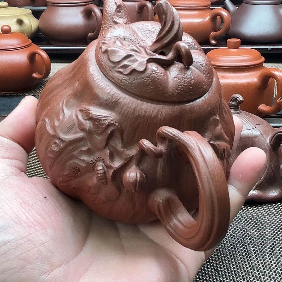 茶壶紫砂秋**.原矿紫砂