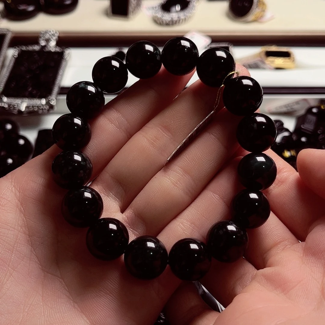 翡翠未镶嵌套链天然缅料A货卡14手串1201