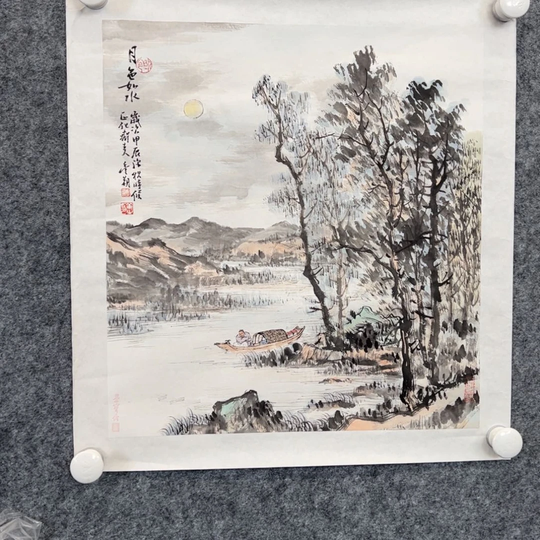 君***归国画纸本（rbzzx2807）月色如水链接3 书画