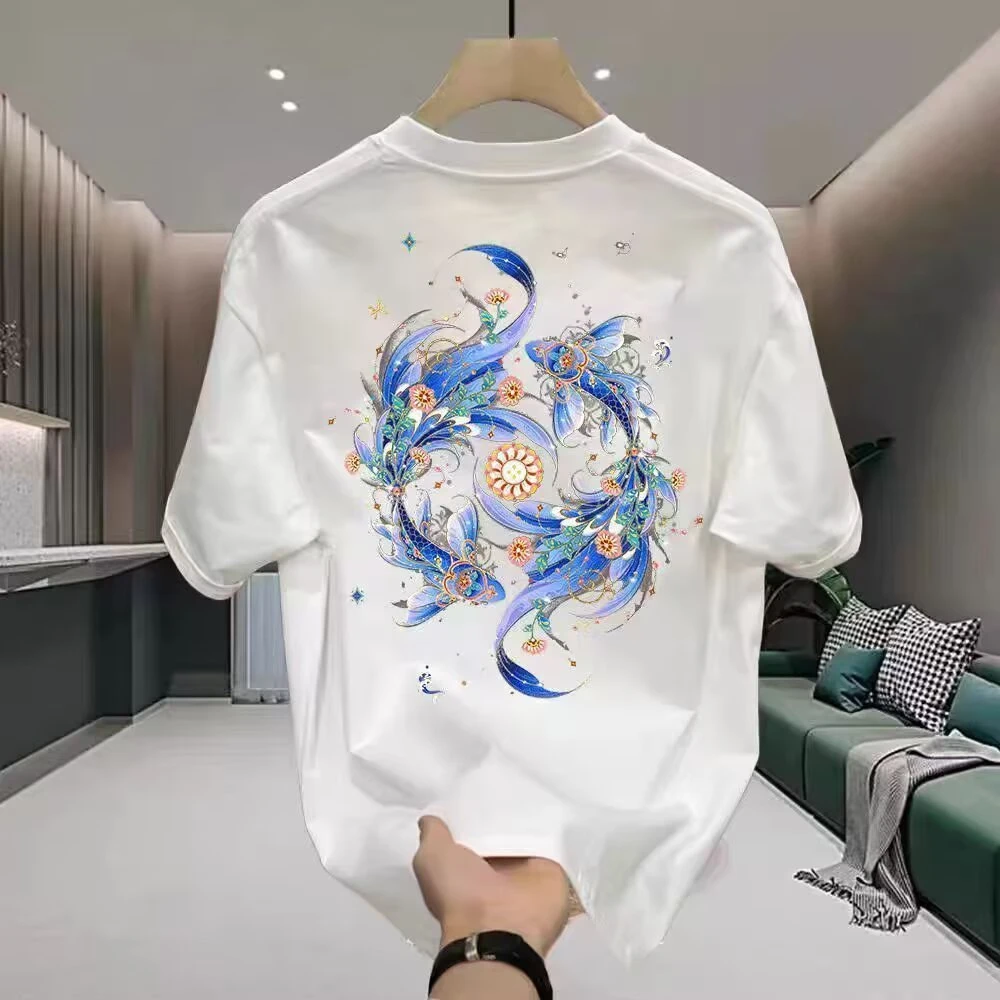 2025新款街头时尚男女同款宽松美式印花T恤风格男上衣宽松型潮ins