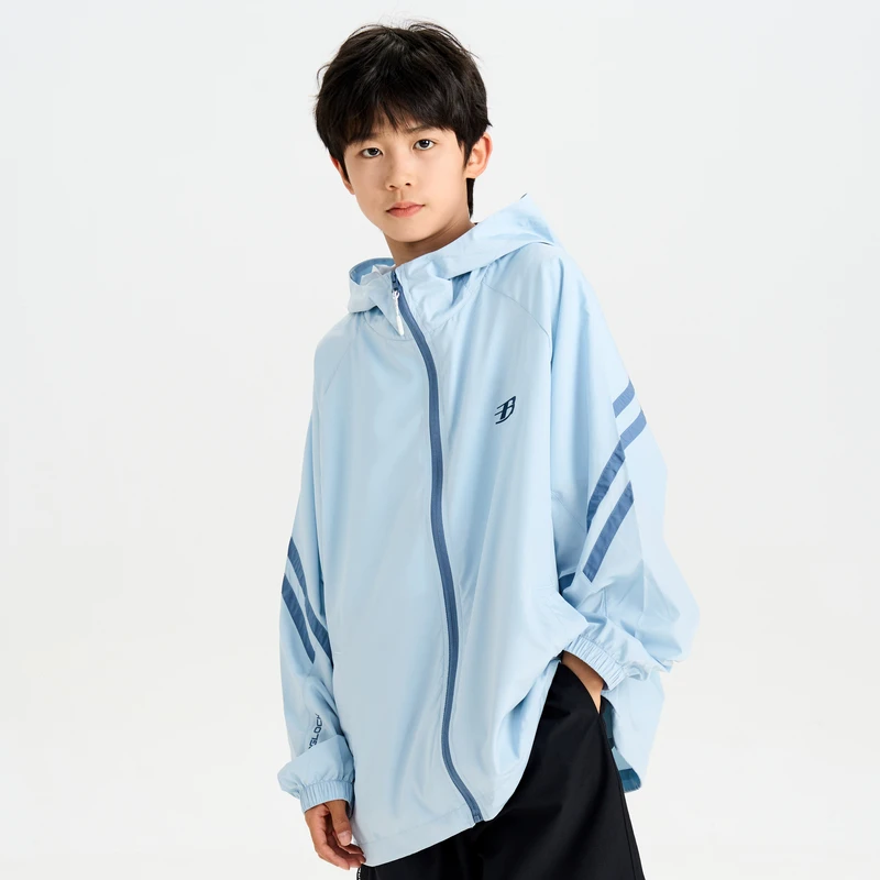 多多一上男大童25夏款防晒50+连帽防晒衣（150-185码）1127A05X