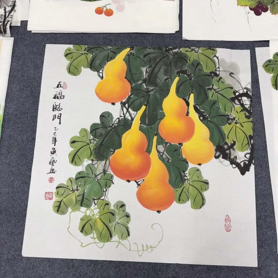 国画68×68精品葫芦画画画画
