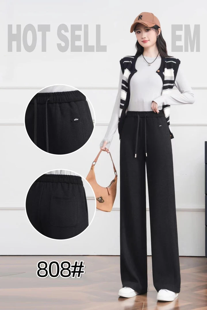 0666时尚百搭休闲直筒裤808
