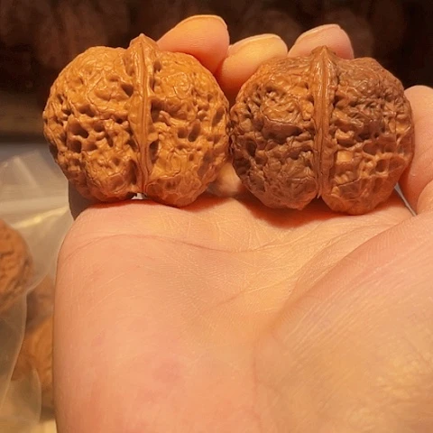 把件文玩核桃太平有象阴阳对40