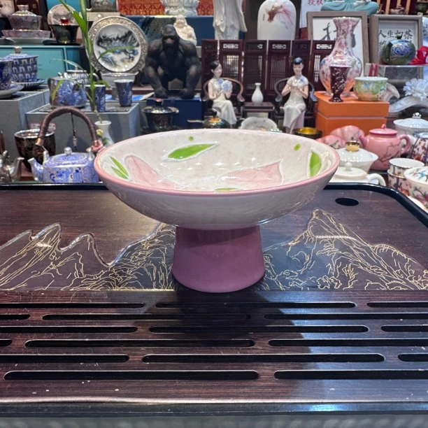 陶瓷果盘茶道小摆件X353