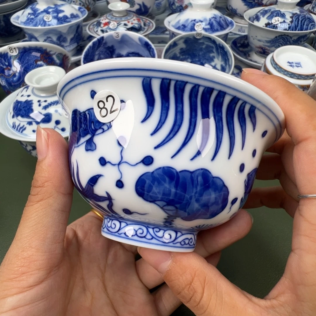 陶瓷景德镇纯手工纯手绘茶具木木82