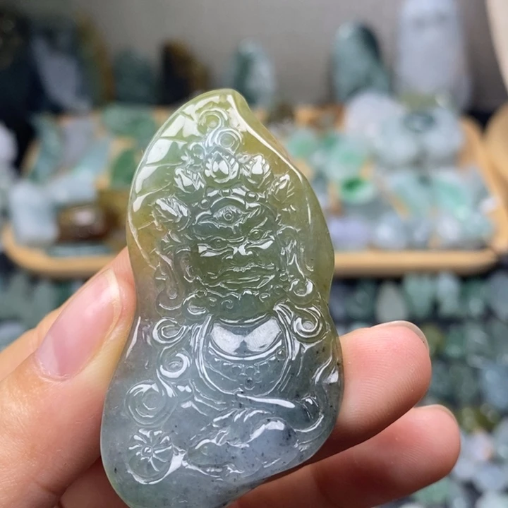 颈饰未镶嵌翡翠财爷爷