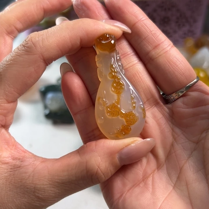 玛瑙/玉髓吊坠(不含链)未镶嵌